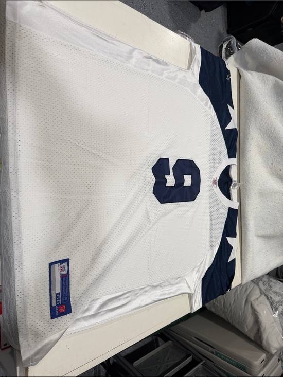 Reebok Other - Reebok White Mesh NFL Jersey with Royal Blue Patch Tony Romo #9